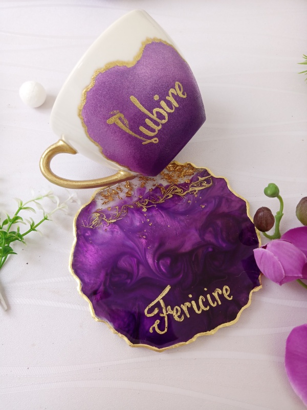 Electric Purple - Mug and Coaster